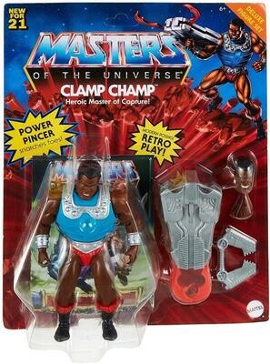 Masters of the Universe Origins DELUXE Wave 3: Clamp Champ Action Figure (VARIED EU/US CARD)