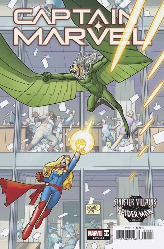 CAPTAIN MARVEL #29 LAFUENTE SPIDER-MAN VILLAINS VAR
MARVEL COMICS
(23rd June 2021)