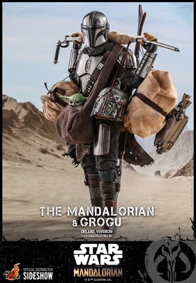 Hot Toys Star Wars: 1:6 THE MANDALORIAN AND GROGU DELUXE SET