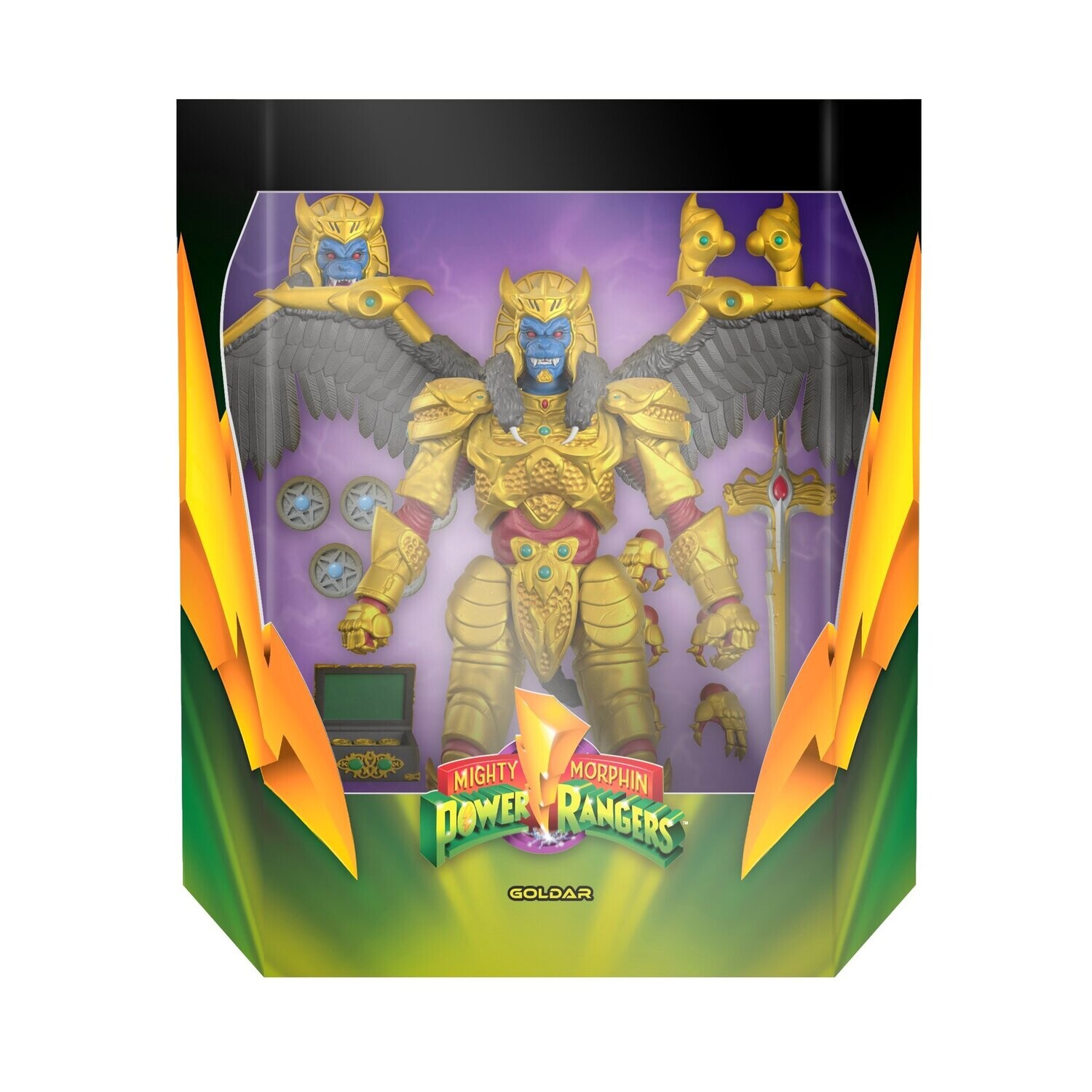 Super7 - MMPR Wave 1 Ultimate - GOLDAR Figure (Mighty Morphin Power Rangers)