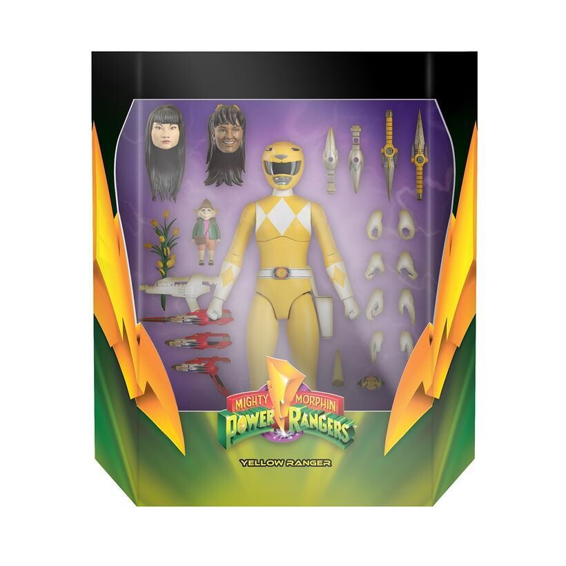 Super7 - MMPR Wave 1 Ultimate - YELLOW RANGER Figure (Mighty Morphin Power Rangers)