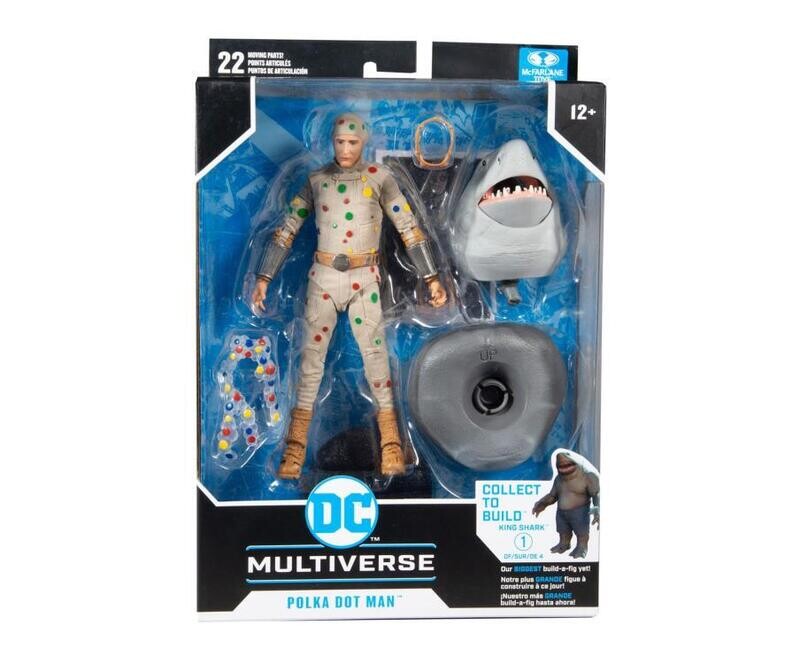 McFarlane Toys - DC Multiverse Collector SUICIDE SQUAD Wave : POLKA-DOT MAN (KING SHARK BAF)