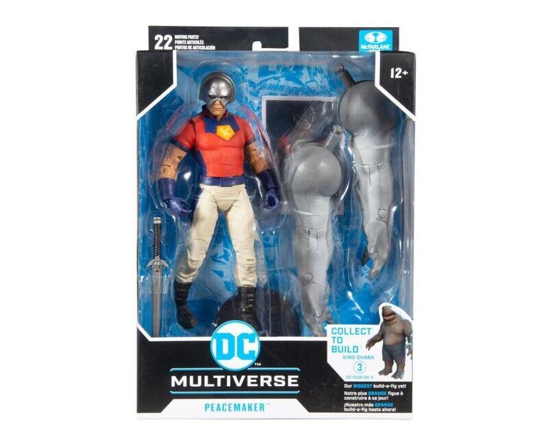 McFarlane Toys - DC Multiverse Collector SUICIDE SQUAD Wave : PEACEMAKER (KING SHARK BAF)