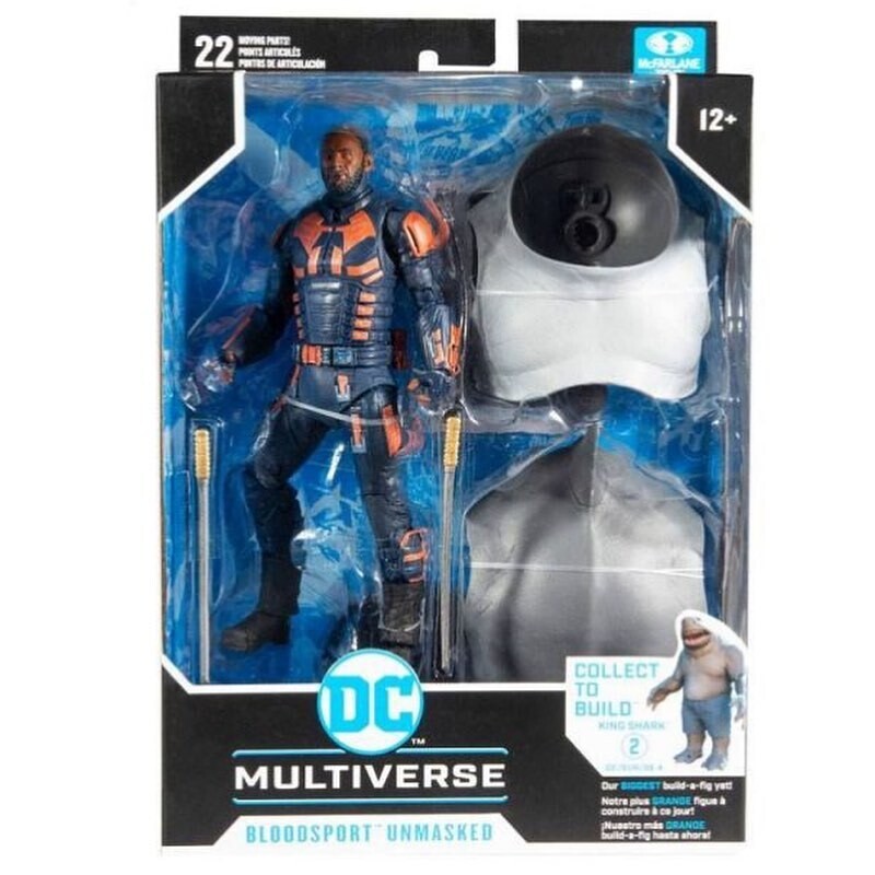 McFarlane Toys - DC Multiverse Collector SUICIDE SQUAD Wave : BLOODSPORT - UNMASKED VARIANT (KING SHARK BAF)