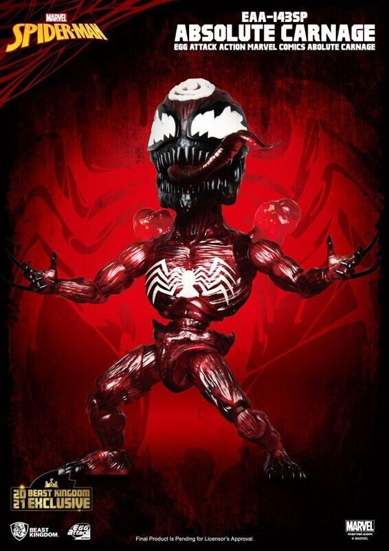 Beast Kingdom - Marvel Comics Egg Attack Action EAA- ABSOLUTE CARNAGE (EXCLUSIVE)