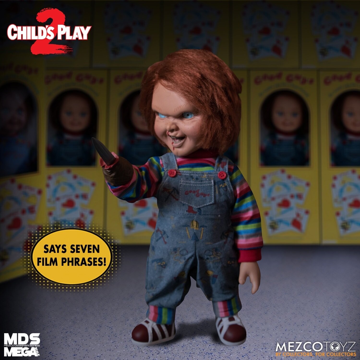 MEZCO MEGA SCALE: CHILD'S PLAY 2: TALKING MENACING CHUCKY