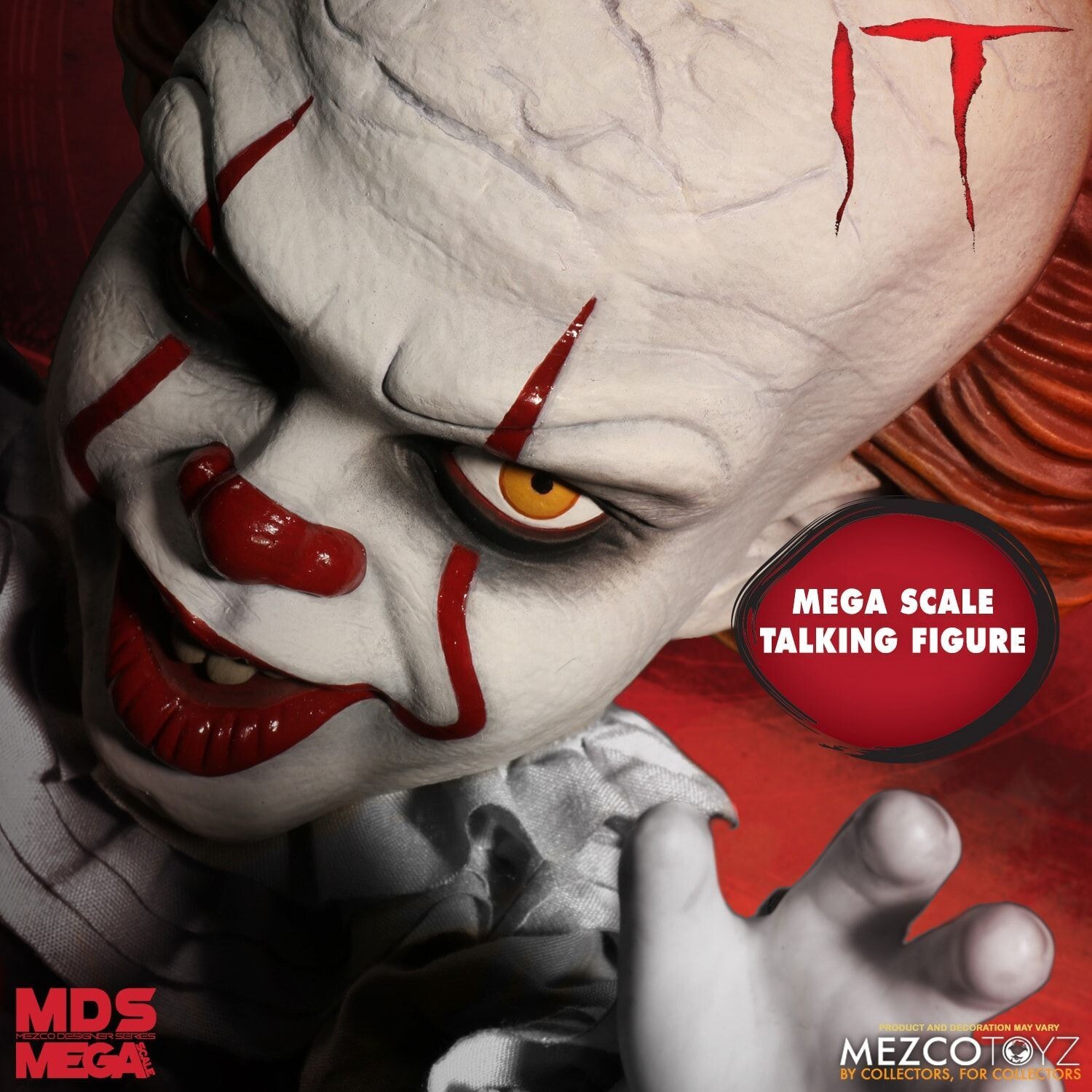 MEZCO MEGA SCALE: TALKING IT 2017: 15" PENNYWISE FIGURE