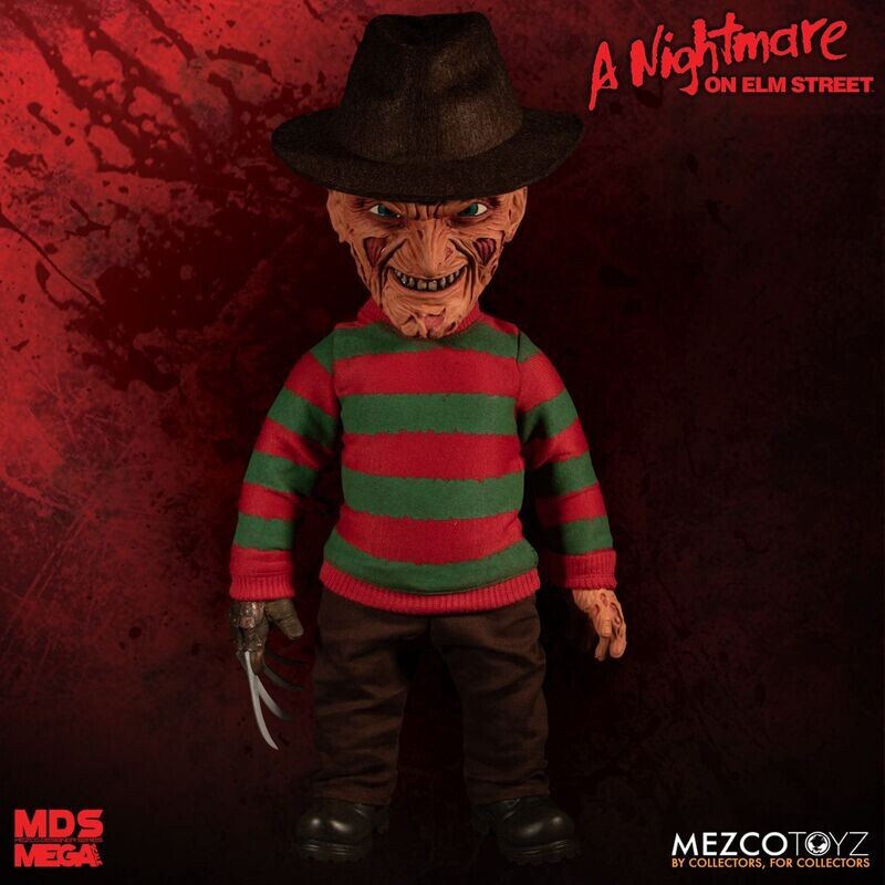 MEZCO MEGA SCALE: NIGHTMARE ON ELM STREET: Talking FREDDY KRUEGER 15" FIGURE