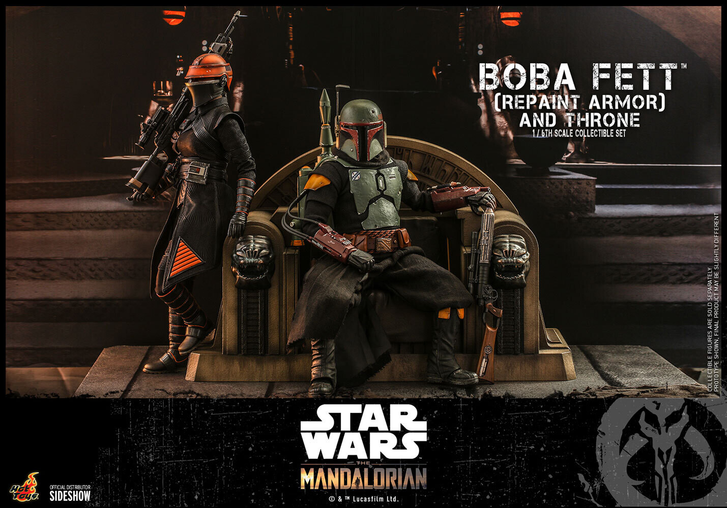 Hot Toys Star Wars BOBA FETT WITH THRONE (REPAINT ARMOUR) (DELUXE EDITION)
