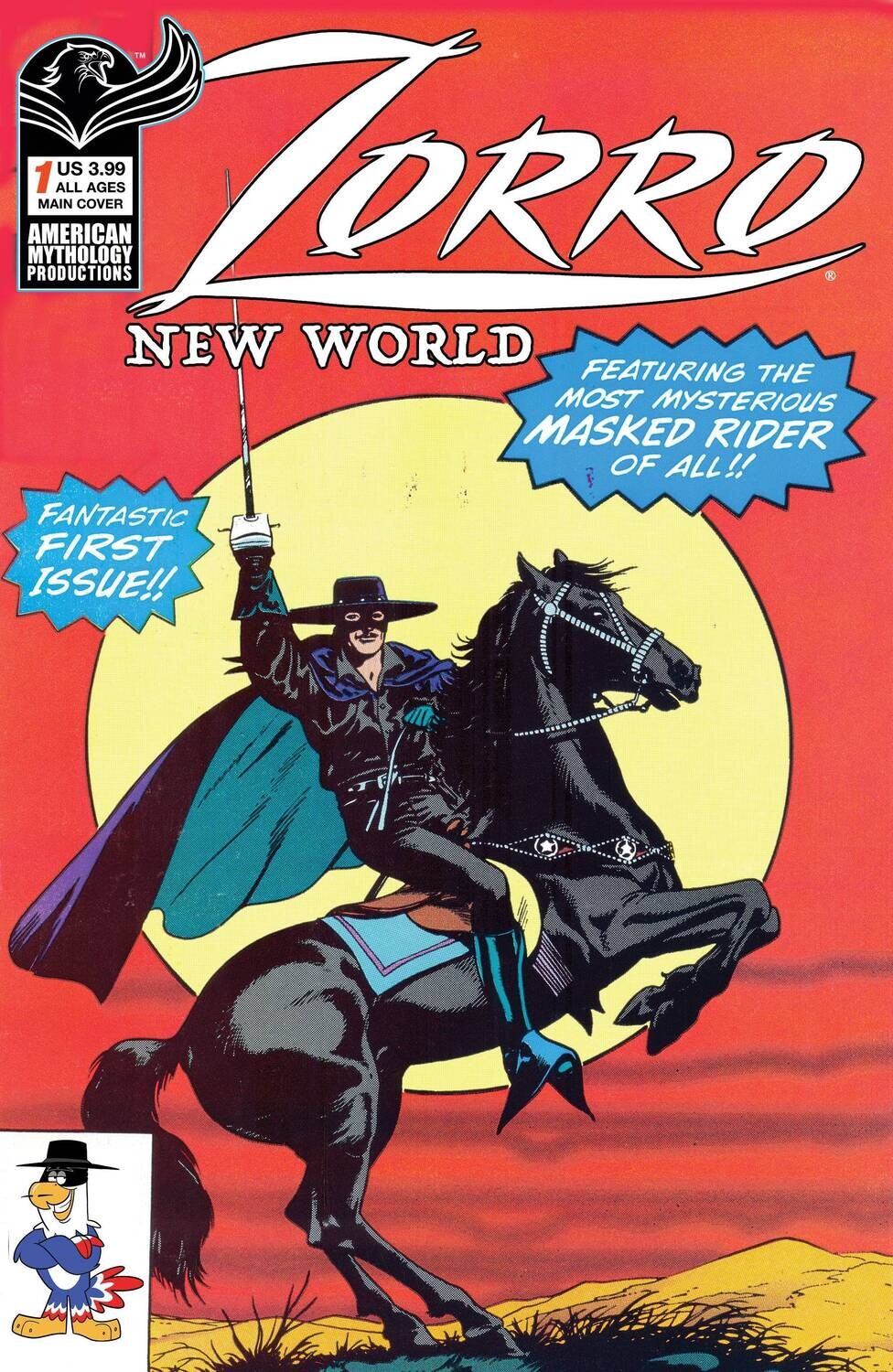 ZORRO NEW WORLD #1 CVR A CAPALDI
AMERICAN MYTHOLOGY COMICS
(21st July 2021)