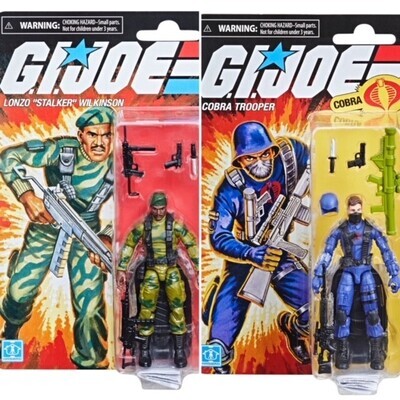 HASBRO GI JOE RETRO COLLECTION WAVE 4 SET OF 2