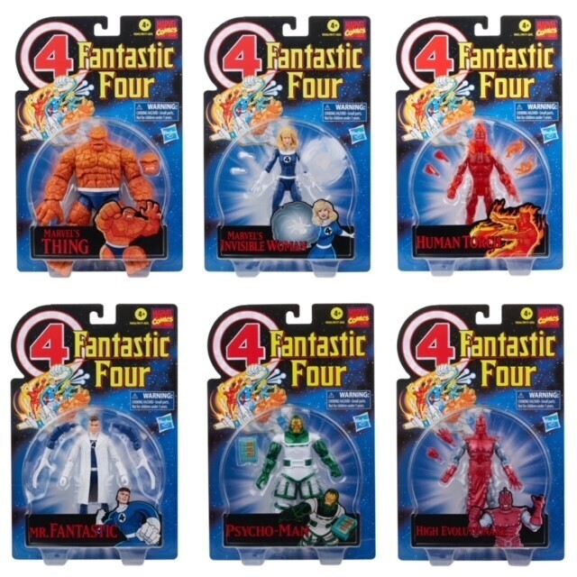 Marvel Legends 6" Retro Fantastic Four Wave Set of 6