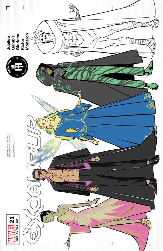 EXCALIBUR #21 TO CHARACTER DESIGN VAR GALA
MARVEL COMICS
(18th August 2021)