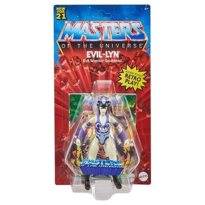 Masters of the Universe Origins Wave 6:  EVIL LYN (VERSION 2-LOP) Action Figure (VARIED EU/US CARD)