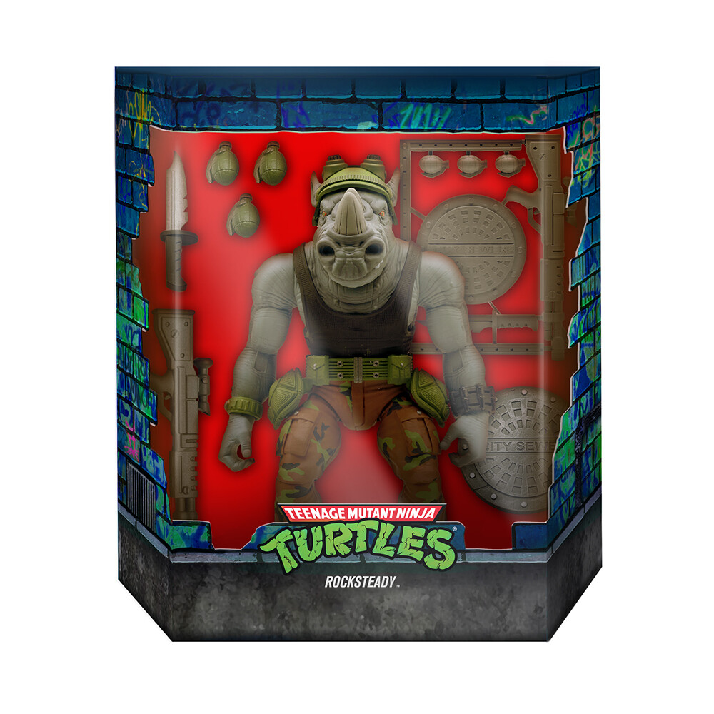 Super7 - TMNT Wave 3 Ultimate - ROCKSTEADY Figure (Teenage Mutant Ninja Turtles)