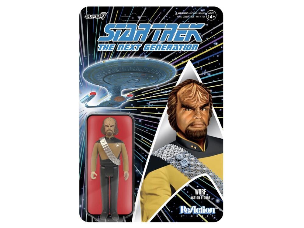 Super7 - Star Trek: The Next Generation ReAction Worf Figure