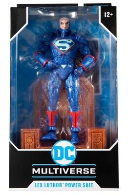 McFarlane Toys 7" Justice League: The Darkseid War DC Multiverse Lex Luthor Power Suit (Blue)