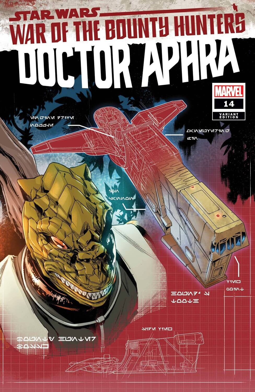 STAR WARS DOCTOR APHRA #14 VILLANELLI BLUEPRINT VAR WOBH
MARVEL COMICS
(8th September 2021)
