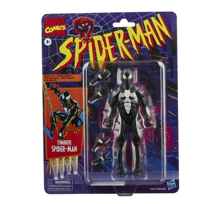 Marvel Legends 6" Spider-Man Vintage Wave 2 Symbiote Spider-Man