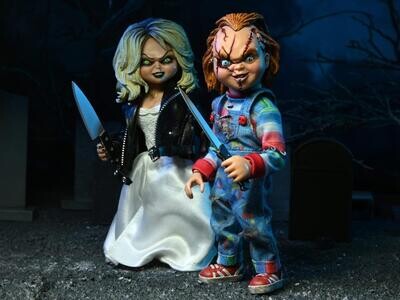 NECA Bride of Chucky Chucky and Tiffany Clothed Figure Two-Pack