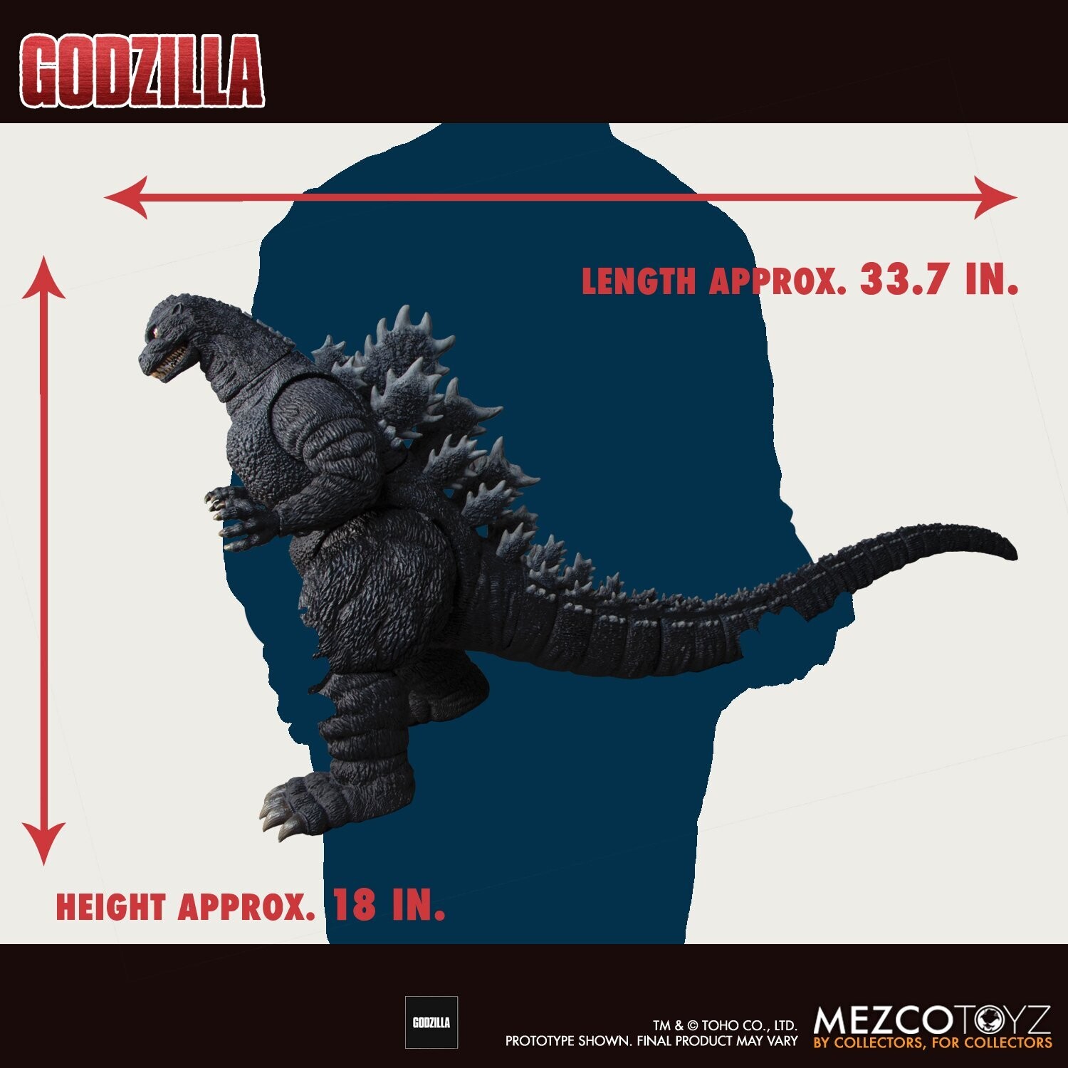 18インチ　Mezco アルティメット ゴジラ　アクションフィギュア MEZCO Ultimate Godzilla: 18 Inch Ultimate Action Figure.