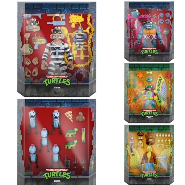 Super7 TMNT Wave 6 Ultimate Set of 5 (Teenage Mutant Ninja Turtles)