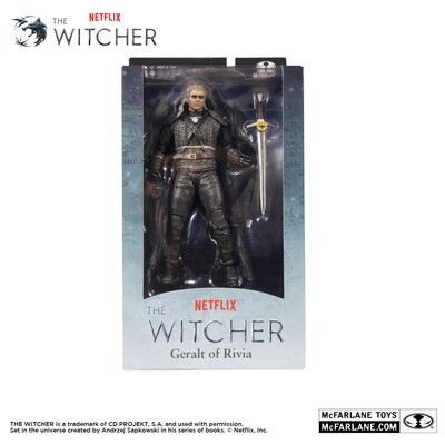 McFarlane Toys 7" The Witcher (NETFLIX TV SHOW) - Geralt of Rivia (CLOTH CAPE VER)
