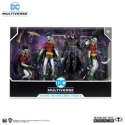 McFarlane Toys 7" DC MULTIVERSE - Batman Who Laughs with Robins of Earth -22 Boxset