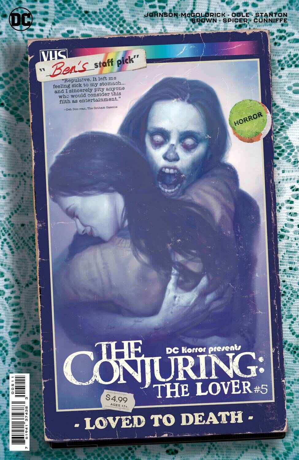 DC HORROR PRESENTS CONJURING THE LOVER #5 CVR B MOVIE CARD S
DC COMICS
(13th October 2021)