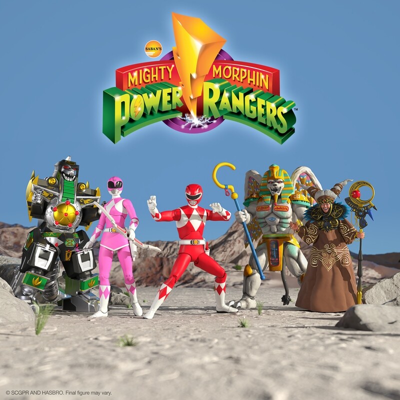Super7 MMPR Wave 2 Ultimate  Complete Set of 5 Figures (Mighty Morphin Power Rangers)