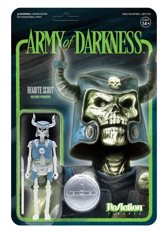 Super7 -Army of Darkness ReAction Deadite Scout (Glow-in-the-Dark) SDCC 2021 Exclusive Figure