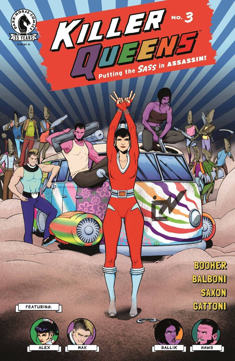 KILLER QUEENS #3 (OF 4) CVR A BALBONI (MR)
DARK HORSE COMICS
(20th October 2021)