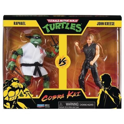 PLAYMATES TMNT x Cobra Kai Raphael vs. John Kreese Two-Pack