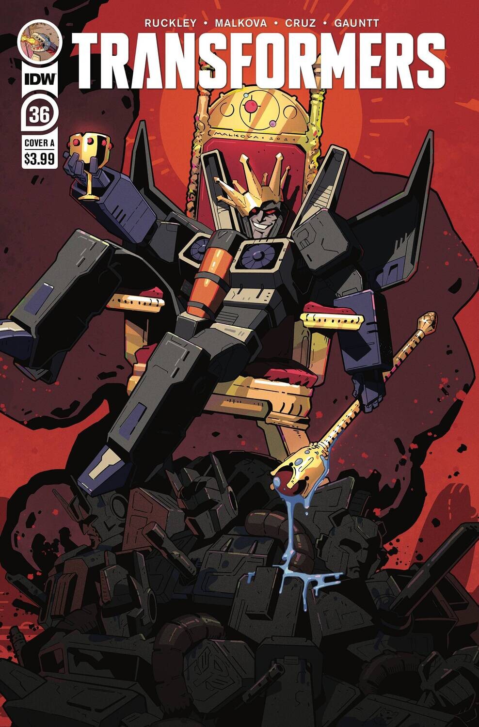 TRANSFORMERS #36 CVR A ANNA MALKOVA IDW COMICS (27th October 2021)