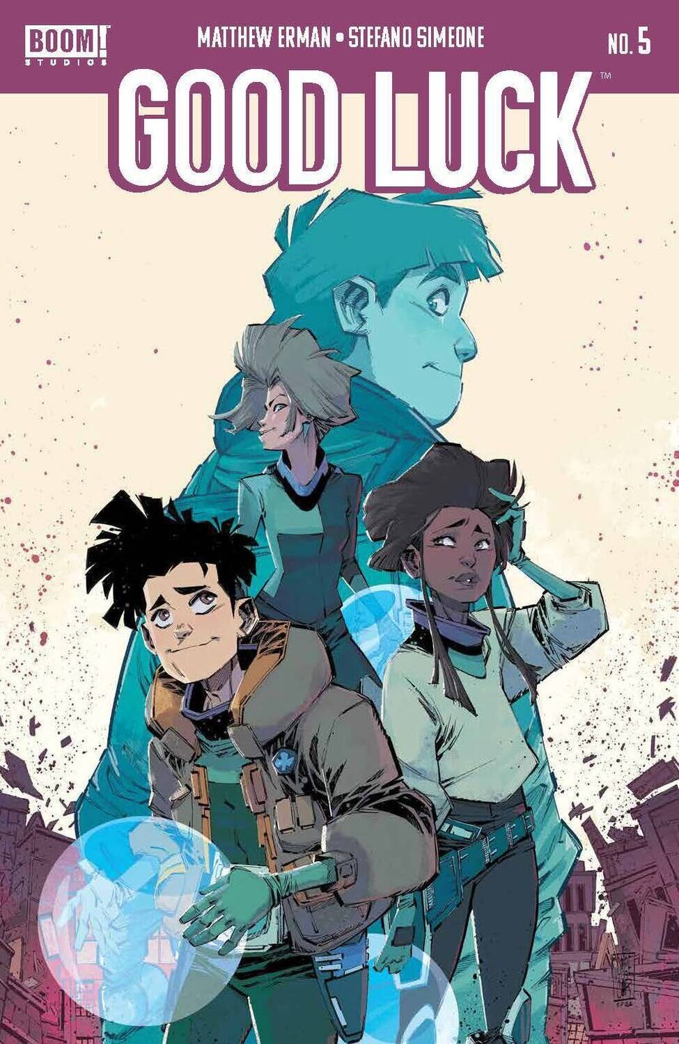 GOOD LUCK #5 (OF 5) CVR A CORONA
BOOM! STUDIOS COMICS
(27th October 2021)