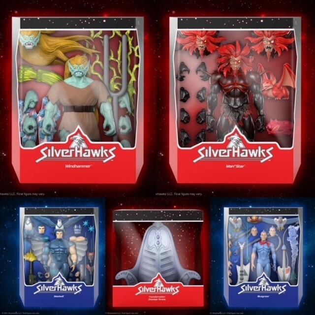 Super7 SilverHawks Ultimates WAVE 2 Set of 5 INC Transformation Chamber Throne