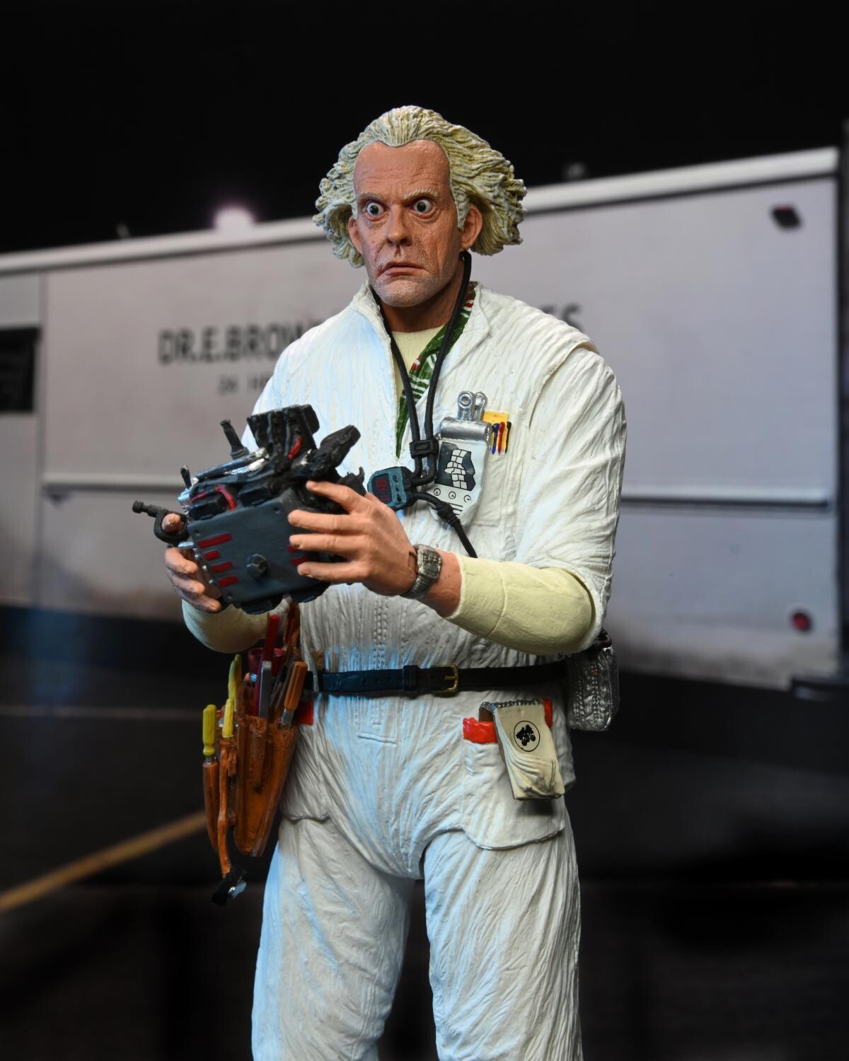 NECA Back to the Future Ultimate Hazmat Suit Doc Brown (1985) Figure