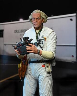 NECA Back to the Future Ultimate Hazmat Suit Doc Brown (1985) Figure