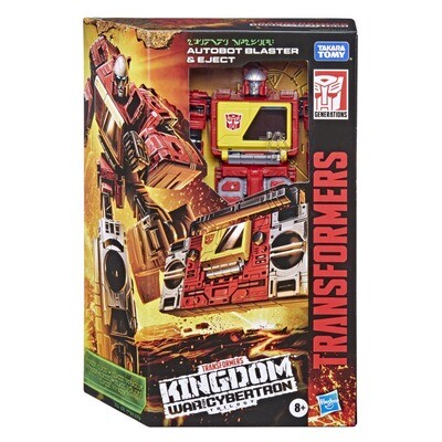Transformers War For Cybertron: Kingdom Voyager WFC-K44 Autobot Blaster and Eject