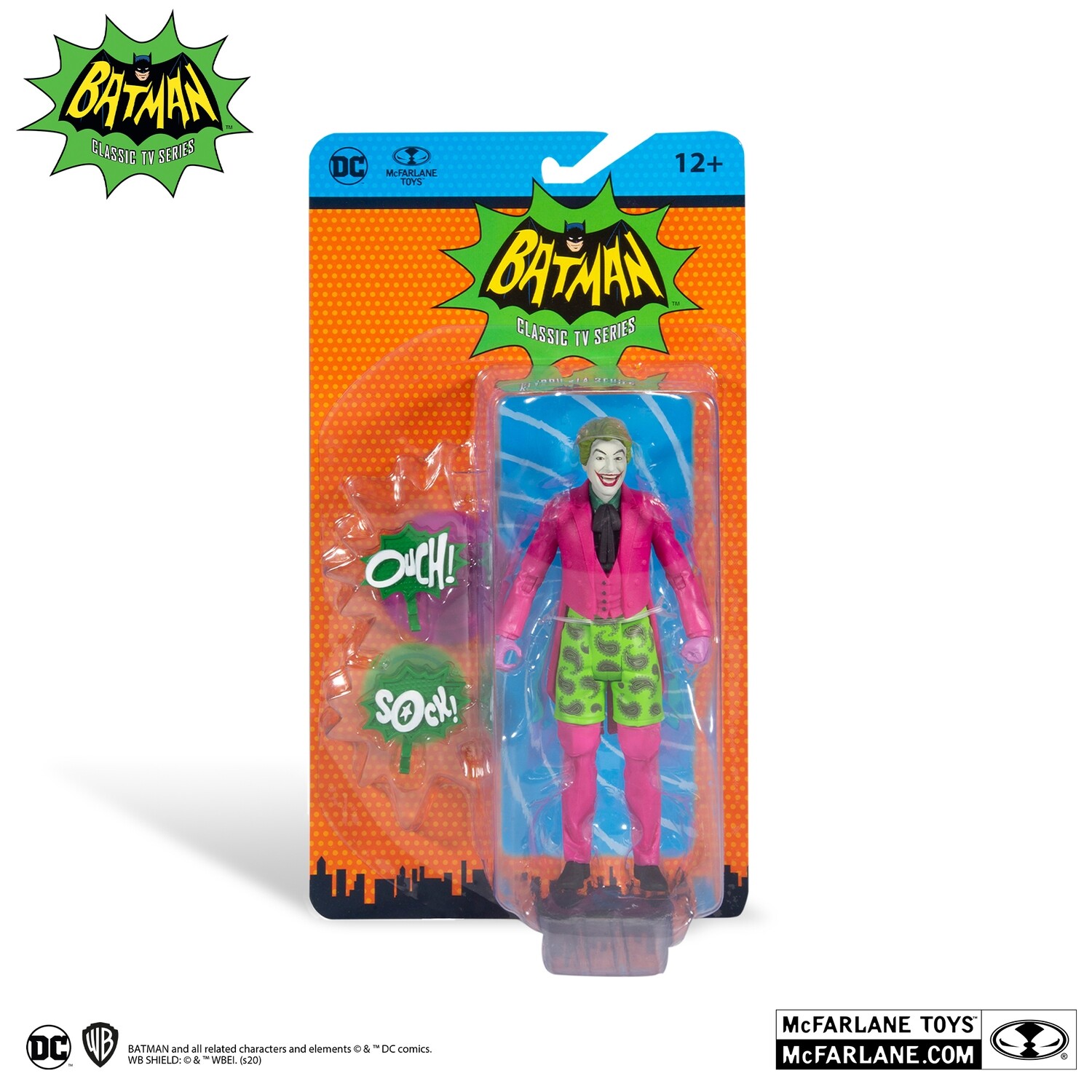McFarlane Toys - BATMAN 1966 - RETRO JOKER IN SWIM SHORTS ACTION FIGURE