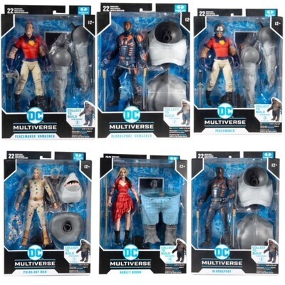 McFarlane Toys - DC Multiverse Collector SUICIDE SQUAD Wave : SET OF 6 (KING SHARK BAF)