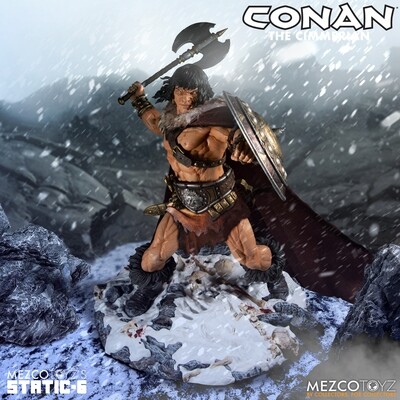 MEZCO STATIC SIX Conan the Cimmerian Statue