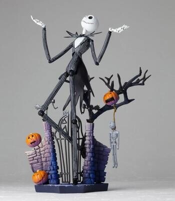 Amazing Yamaguchi The Nightmare Before Christmas Legacy of Revoltech Jack Skellington (Glow-in-the-Dark Ver.)