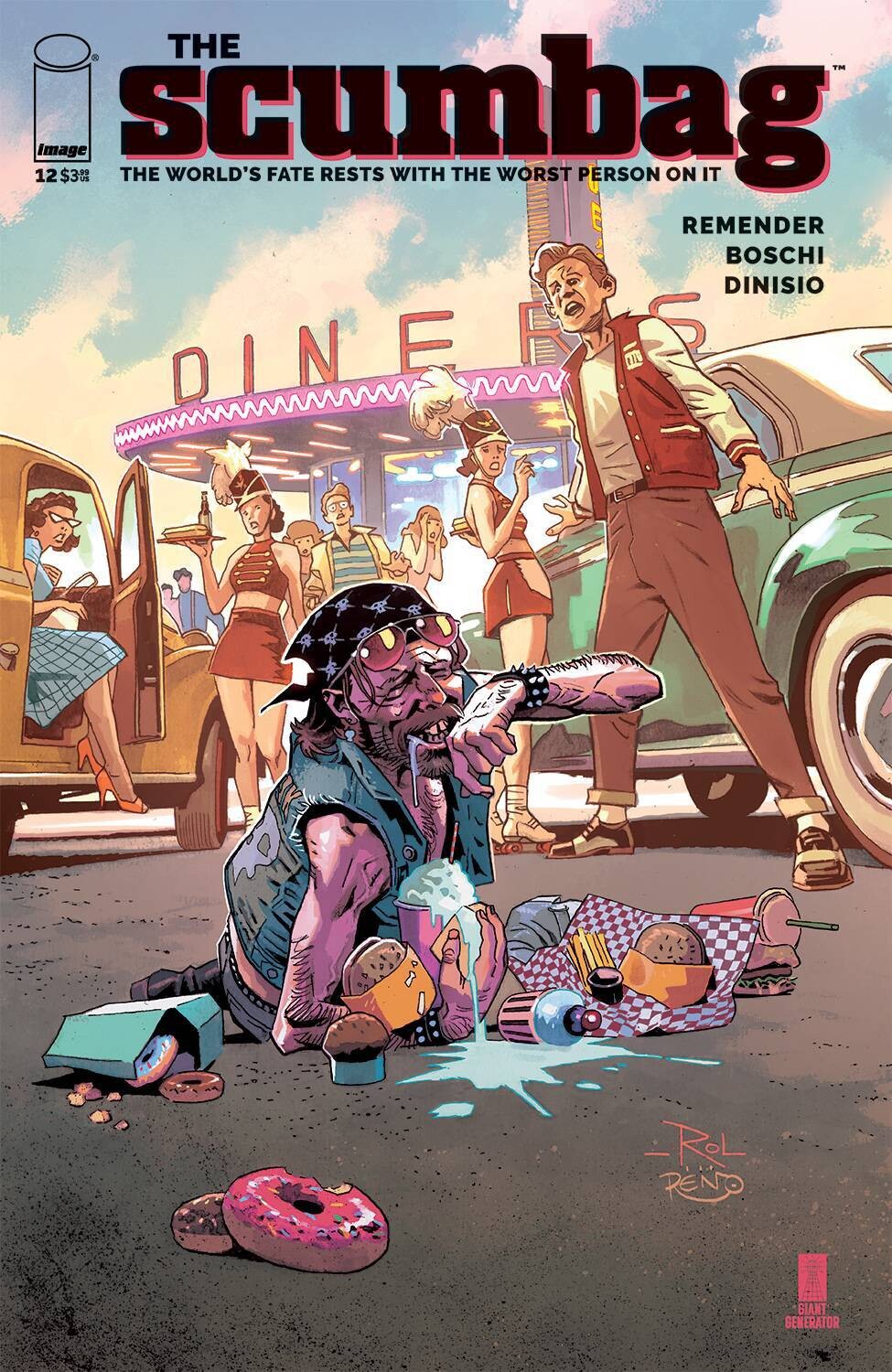 SCUMBAG #12 CVR A BOSCHI & DINISIO (MR)
IMAGE COMICS
(2nd February 2022)