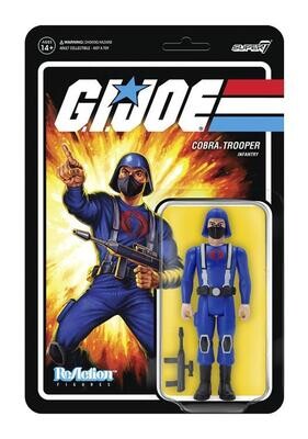 Super7 - G.I. Joe ReAction Cobra Trooper (H Back) Pink Figure