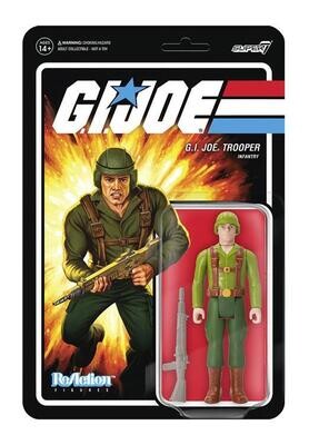 Super7 - G.I. Joe ReAction GI JOE Trooper (Pink) Figure