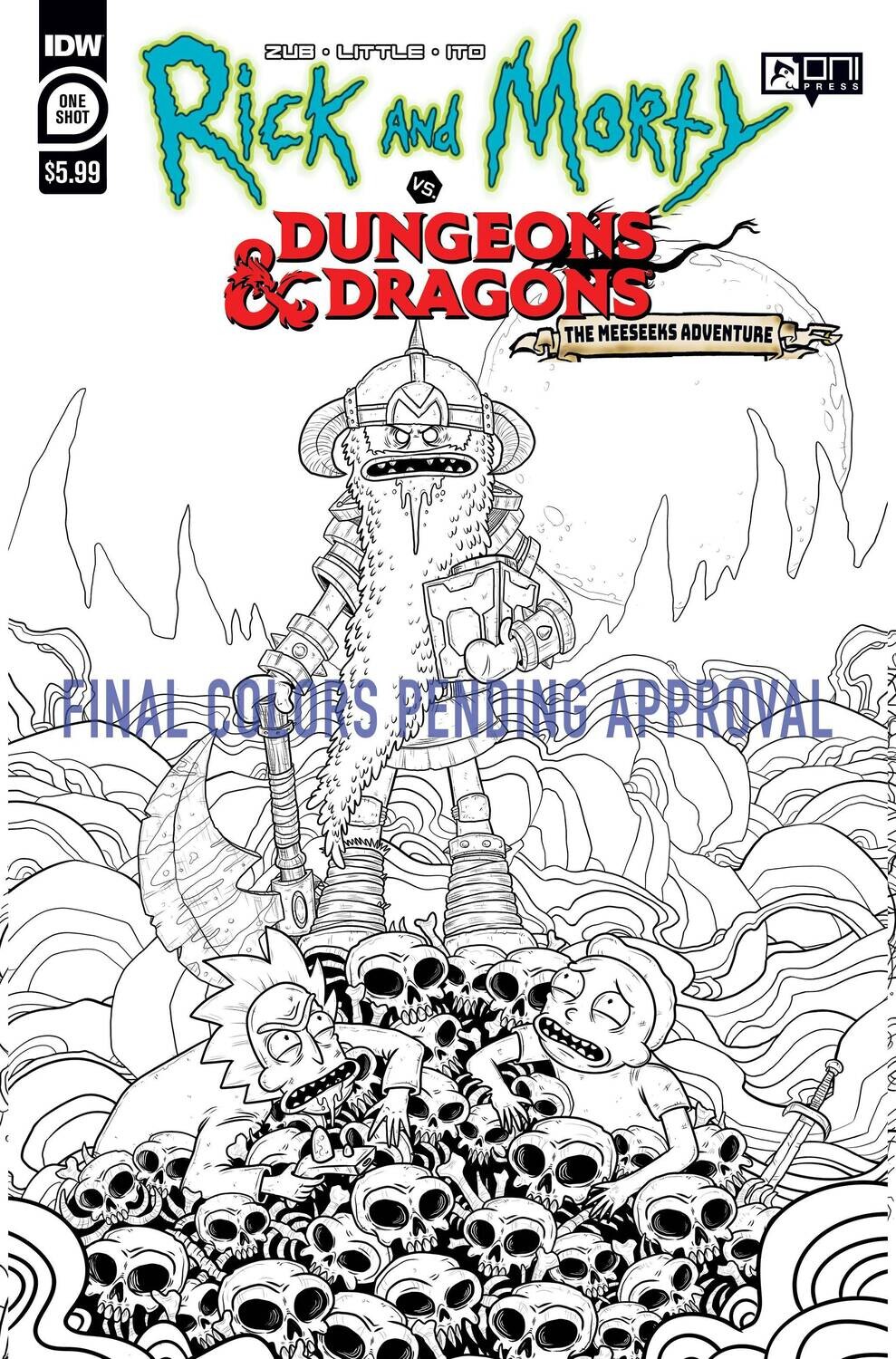RICK & MORTY VS DUNGEONS & DRAGONS MEESEEKS CVR A VASQUEZ
IDW PUBLISHING
(9th February 2022)