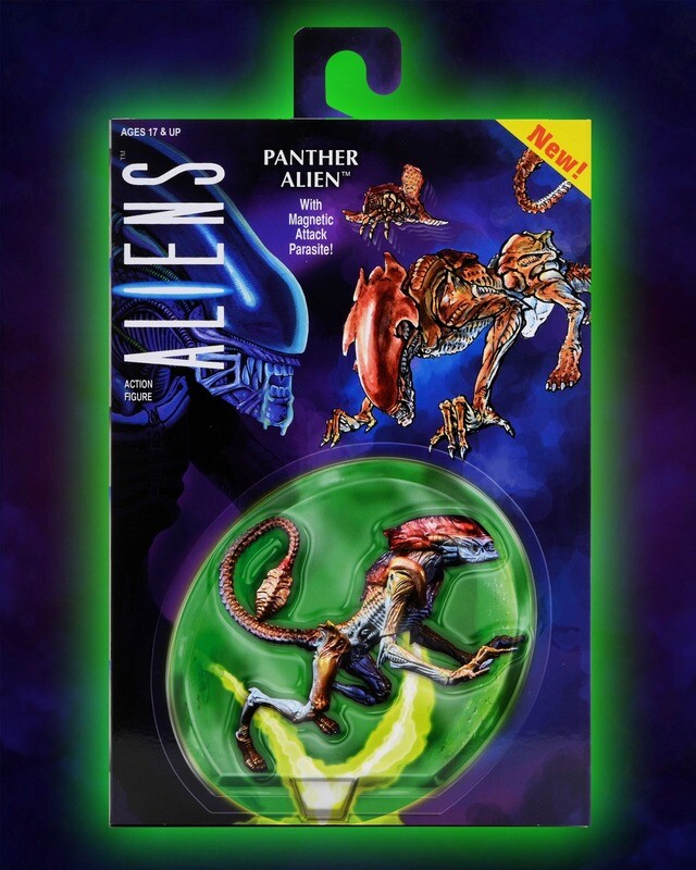 NECA 7" Scale Aliens Panther Alien (Kenner Tribute)