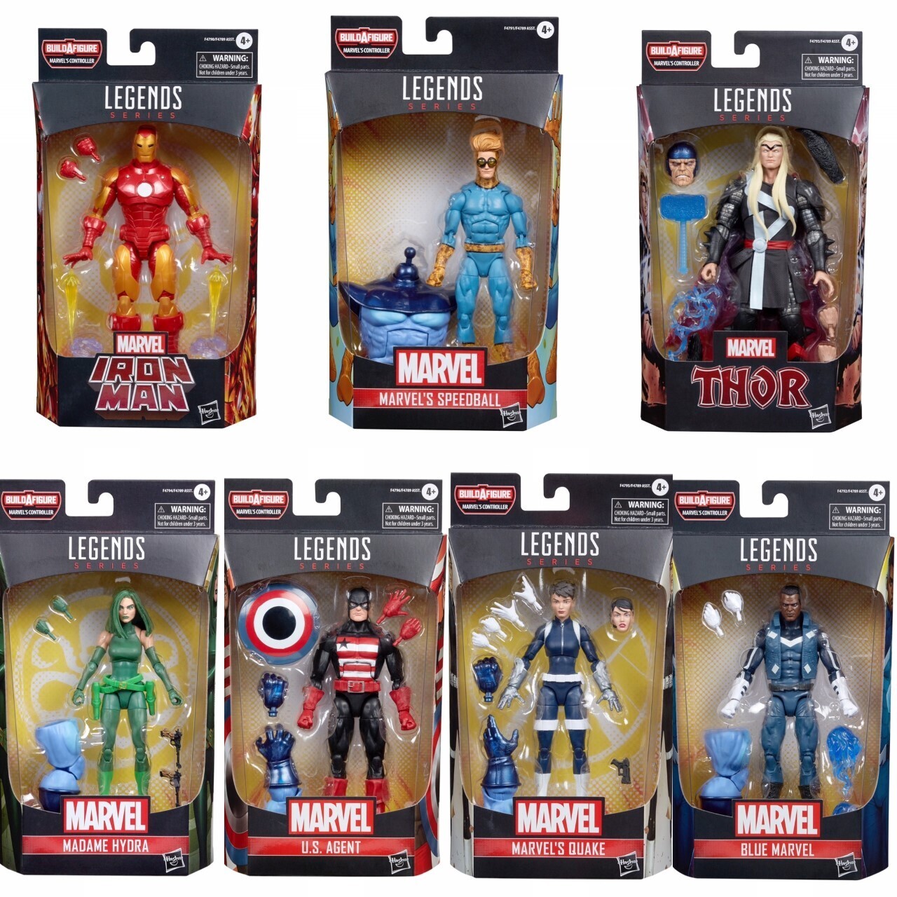 Marvel Legends 6" Avengers Wave SET OF 7 (Controller BAF)