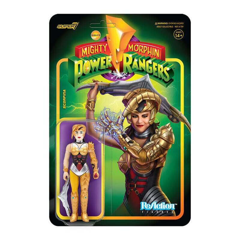 Super7 -Mighty Morphin Power Rangers ReAction Scorpina Figure